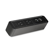CMS Zeus Power Rail 2 x GPO + 2 Data Provisions Black