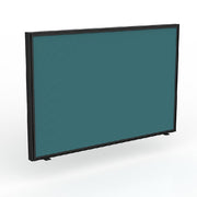 Studio Screen for Agile Shared Desk Black Powdercoat Splice Blue
