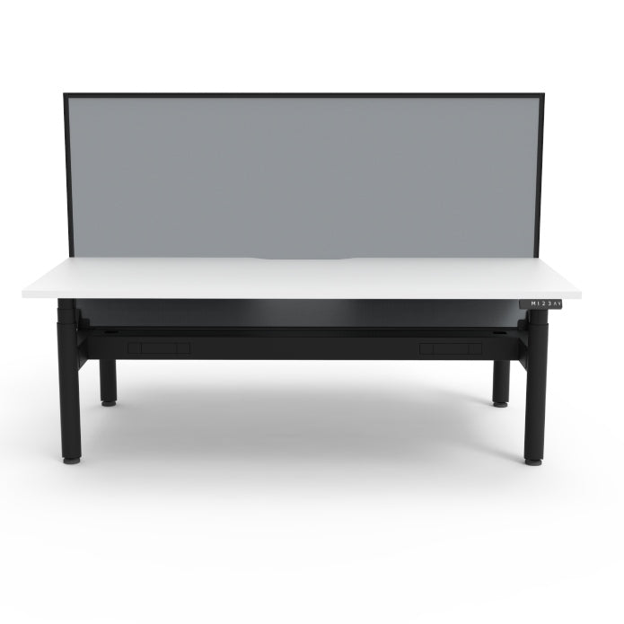 Rapidline Height Adjustable Halo+ Back to Back Workstation