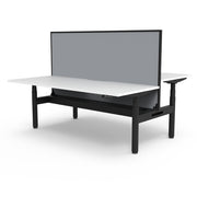 Rapidline Height Adjustable Halo+ Back to Back Workstation
