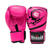 Morgan Elite Boxing & Muay Thai Leather Gloves (8-12-16Oz) Pink