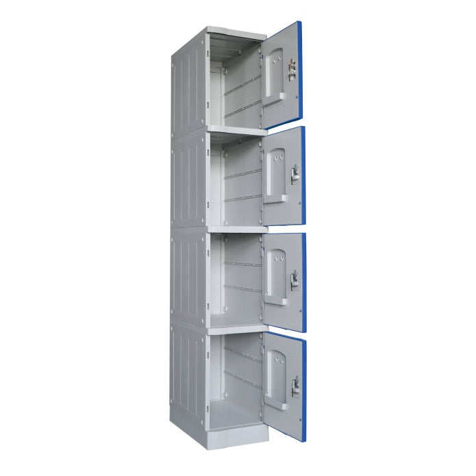 ABS Plastic Locker - 4 Doors Full Height