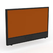 Studio Screen with Ducting for Agile Shared Desk Black Powdercoat