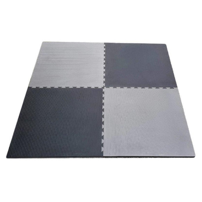 Morgan 2Cm Tatami Jigsaw Interlocking Floor Mats Grey-Black