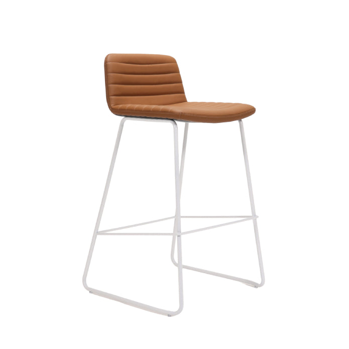 Pixel Bar Stool – 730H Amber PU White P C