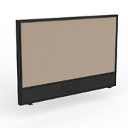 Studio Screen with Ducting for Agile Shared Desk Black Powdercoat Breathe Camel