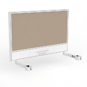 Studio Screen with Ducting for Agile Individual Desk Breathe Camel