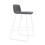 Pixel Bar Stool – 730H French Navy PU White P C