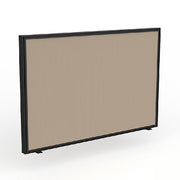 Studio Screen for Agile Shared Desk Black Powdercoat Breathe Camel