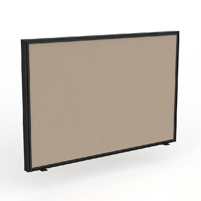 Studio Screen for Agile Shared Desk Black Powdercoat Breathe Camel