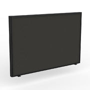 Studio Screen for Agile Shared Desk Black Powdercoat Splice Charcoal