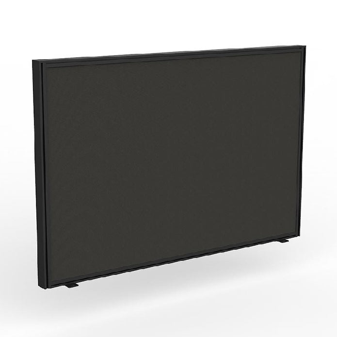 Studio Screen for Agile Shared Desk Black Powdercoat Splice Charcoal