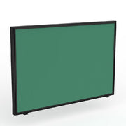 Studio Screen for Agile Shared Desk Black Powdercoat Breathe Fern Green
