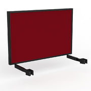 Studio Screen for Agile Individual Desk with Black Powdercoat Frame Black Powdercoat Splice Red