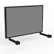 Studio Screen for Agile Individual Desk with Black Powdercoat Frame Black Powdercoat Splice Grey