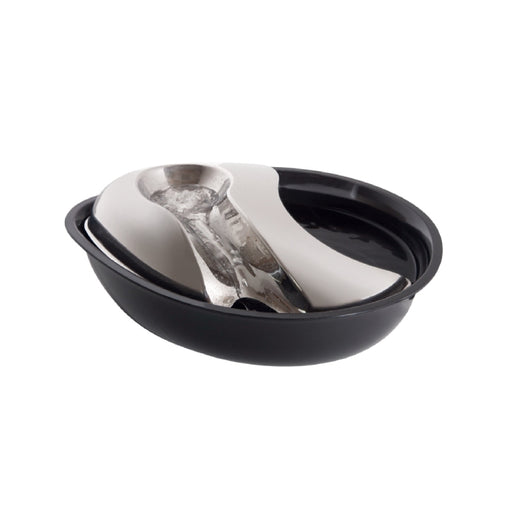 Pioneer Pet Raindrop Plastic / Stainless Steel Drinking Fountain Black 1.7 Litres