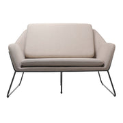 Cardinal Two Seater Arm Chair Stone 102 Fabric