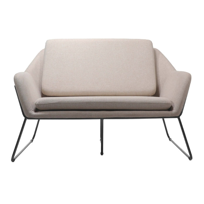Cardinal Two Seater Arm Chair Stone 102 Fabric