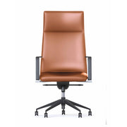 Mirage High Back Chair Tan Leather
