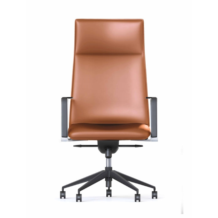 Mirage High Back Chair Tan Leather