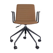 Pixel Swivel 5 Star Base Chair Amber PU Arms Black P C