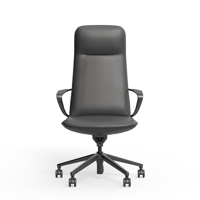 Nico Chair High Back Leather Charcoal