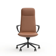 Nico Chair High Back Leather Tan