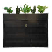 Steelco Shelves Sliding Door Cabinet With Perforated Doors