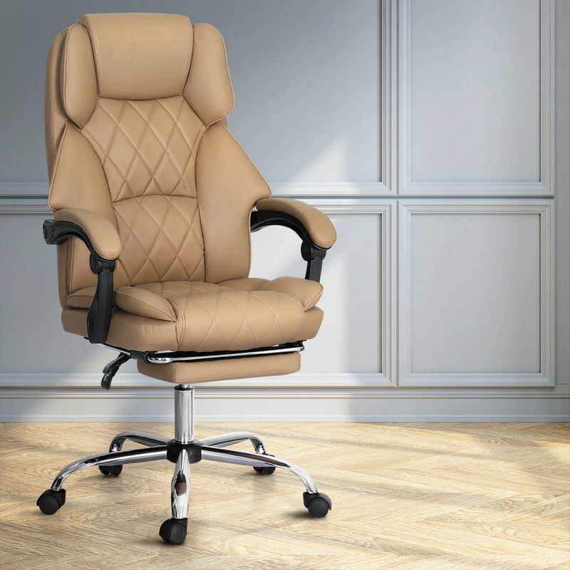Artiss Executive Office Chair Leather Footrest