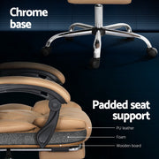 Artiss Executive Office Chair Leather Footrest