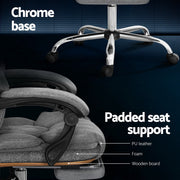 Artiss Executive Office Chair Leather Footrest