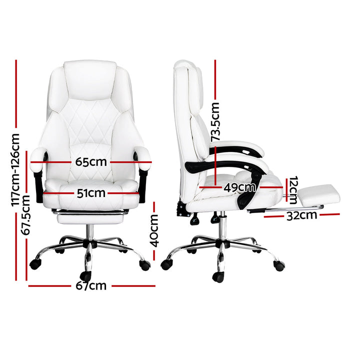 Artiss Executive Office Chair Leather Footrest