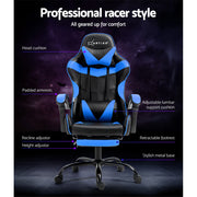 Artiss Gaming Office Chair Executive Computer Leather Chairs Footrest