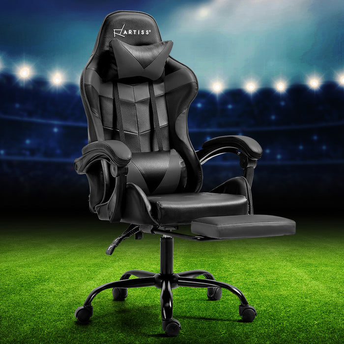 Artiss Gaming Office Chair Executive Computer Leather Chairs Footrest