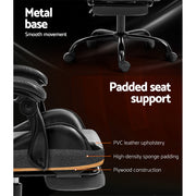 Artiss Gaming Office Chair Executive Computer Leather Chairs Footrest