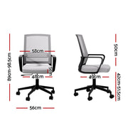 Artiss Mesh Office Chair Computer Gaming Desk Chairs Work Study Mid Back