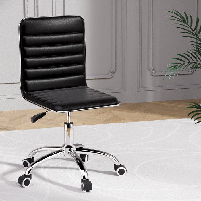 Artiss Office Chair Conference Chairs PU Leather Low Back