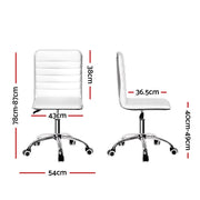 Artiss Office Chair Conference Chairs PU Leather Low Back