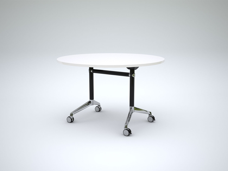 Modulus Flip Table 1200mm Round Black White