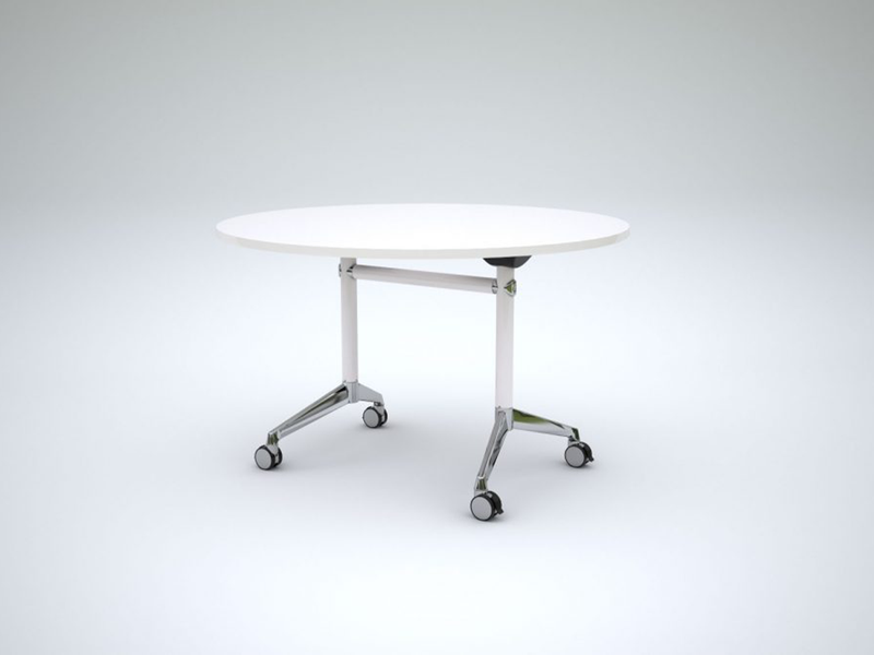 Modulus Flip Table 1200mm Round White White