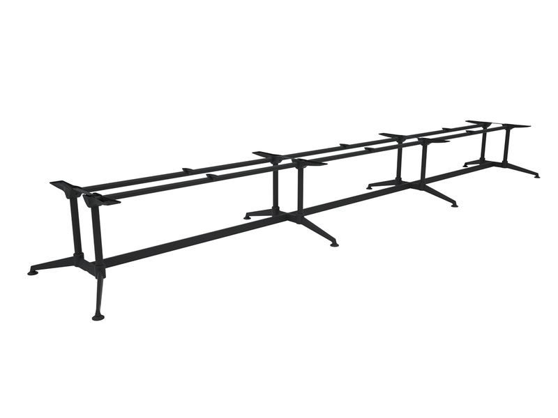 Modulus Meeting Table Twin Post Triple Span Frame 6400-6800mm