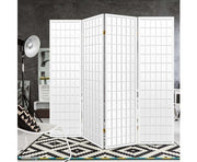 Artiss 4 Panel Wooden Room Divider - White