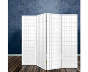 Artiss 4 Panel Wooden Room Divider - White