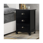 Artiss Vintage Bedside Table Chest Storage Cabinet Nightstand