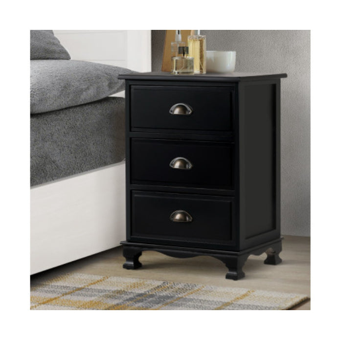 Artiss Vintage Bedside Table Chest Storage Cabinet Nightstand