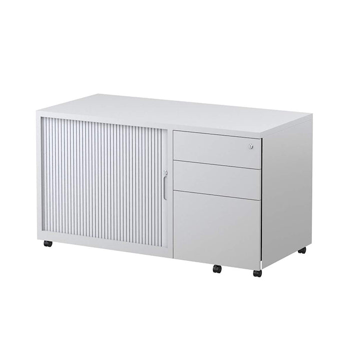 Steelco - Line Range Trimline Mobile Caddy White Satin Left