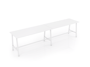 Trestle Bar Leaner White White Powdercoat