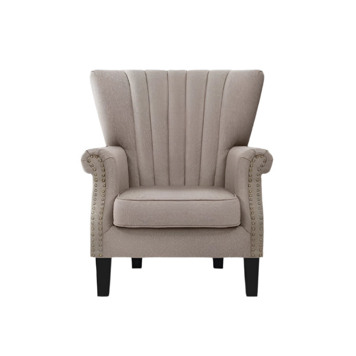 Artiss Armchair Lounge Chair Accent Chairs Armchairs Fabric Single Sofa Begie