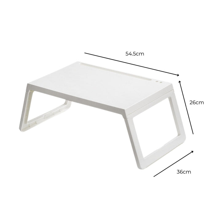 EKKIO Multifunction White Laptop Bed Desk