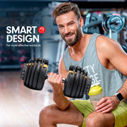 Powertrain 1x 24KG Adjustable Home Gym Dumbbell